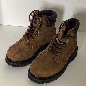 Brown Leather Combat Boots